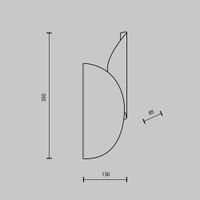 Настенный светильник (бра) Maytoni MOD225WL-02B2 — фото 11, Бра