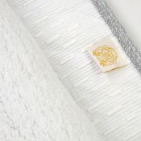 Коврик д/ванной комнаты 60х120 см., вышивка логотип MIGLIORE, белый, окантовка серебро арт-31924 — фото 9, Коврики для ванной комнаты