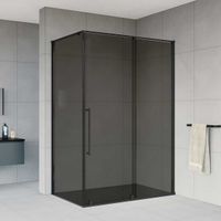 Душевой уголок Arno , 1200*900, черный, стекло тонированное арт-VSR-1A9012CGB — фото 2, Прямоугольные душевые уголки