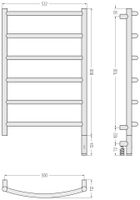 Товар: Полотенцесушитель электрический Сунержа Галант 3.1 800х500 МЭМ правый Состаренная бронза 05-6001-8050 - фото 3 Полотенцесушитель электрический Сунержа Галант 3.1 800х500 МЭМ правый Состаренная бронза 05-6001-8050 — фото 3, Электрические полотенцесушители