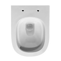 Унитаз ABBER Rechteck AC1218 подвесной белый, безободковый, смыв торнадо и струйный смыв — фото 7, Подвесные унитазы