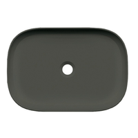 Раковина Scarabeo GLAM накладная без перелива без отверстий цвет лава матовая с антибактериальным и грязеотталкивающим покрытием BIOKER арт-1804 37 BK — фото 2, Раковины накладные