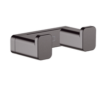 Товар: Крючок, Hansgrohe, AddStoris, вид-двойной, ширина, мм-66, глубина, мм-36, высота, мм-21, тип установки-настенный, цвет-шлифованный черный хром арт-41755340 - фото 1 Крючок, Hansgrohe, AddStoris, вид-двойной, ширина, мм-66, глубина, мм-36, высота, мм-21, тип установки-настенный, цвет-шлифованный черный хром арт-41755340 — фото 1, Крючки для полотенец