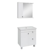 Зеркальный шкаф OSTIN 70 /левый/ AQUA DE MARCO 1070WCOST/L — фото 5, Зеркальные шкафы в ванную