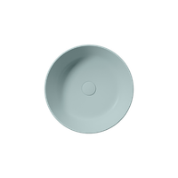 раковина накладная KUBE X Ø45 голубой матовый арт-942715 — фото 1, Раковины накладные