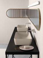 раковина накладная NUBES 60x38 без перелива серый беж матовый арт-903605 — фото 4, Раковины накладные