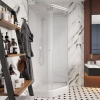 Ограждение VIVA90B N душевое Ceruttispa без поддона (90x90x195) — фото 67, Прямоугольные душевые уголки