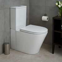 Унитаз-компакт Azario LANDER 410х665х835 напольный, безободковый, в комплекте с быстросъемным сиденьем "Микролифт" арт-AZ-1299A — фото 14, Напольные унитазы