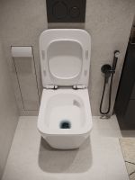 Agger Унитаз подвесной безободковый TORNADO, сиденье с микролифтом арт-AT10150 — фото 4, Подвесные унитазы