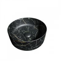 Раковина чаша Maretti EA13NS10-560MR, черный мрамор — фото 1, Раковины накладные