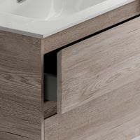 Тумба под раковину SANCOS Libra Floor напольная, 690х450х840, c двумя ящиками оснащенными доводчиками, дуб галифакс натуральный, арт. арт-LB70FEG — фото 6, Тумбы под раковину