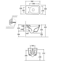 Товар: Унитаз GLOBO STONE подвесной цвет белый арт-STS06BI - фото 3 Унитаз GLOBO STONE подвесной цвет белый арт-STS06BI — фото 3, Подвесные унитазы