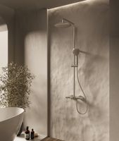 Товар: Душевая стойка Desire VSFS-1D1TBN термостатическая с изливом, 25см верх душ, брашированный никель - фото 1 Душевая стойка Desire VSFS-1D1TBN термостатическая с изливом, 25см верх душ, брашированный никель — фото 1, Душевые стойки