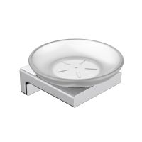 Tivoli Мыльница латунь/матовое стекло, хром арт-AQM7314CR — фото 1, Мыльницы