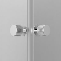 Душевое ограждение X-Joy Square Slide 90х90, мат хром, прозрачное арт-W94G-403-9090-MT — фото 5, Квадратные душевые уголки