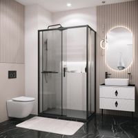 Боковая стенка Grossman Style (100х195) черный матовый,стекло шиншилла, 1 место арт-200.K33.05.100.21.02 — фото 5, Боковые стенки