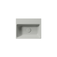 раковина подвесная/встраиваемая NUBES 40x32 без перелива серый матовый арт-9684117 — фото 1, Раковины подвесные