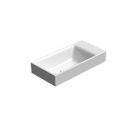 раковина подвесная/встраиваемая NUBES 50x25 без перелива белый арт-9637011 — фото 2, Раковины подвесные