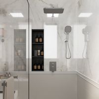 Встраиваемая душевая система AVELLA, Хром глянец AV-410-C-C4 — фото 1, Встраиваемые душевые комплекты