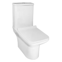 Унитаз-компакт Azario Glory 380х680х812 напольный, безободковый с быстросъемным сиденьем микролифт арт-AZ-49 — фото 1, Напольные унитазы