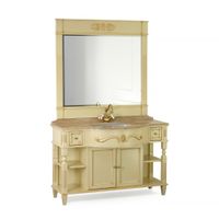 KANTRI База L126хH82хP57 см, д/стол-цы, 2 двери 2 ящика, цвет: DECAPE SABBIA 26633 — фото 1, Тумбы под раковину