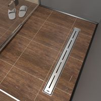 Товар: К-т водоотводящий желоб SP10-700 из пластика, с порогами из нерж. стали + Декор. решетка SG10-700 арт-SP10700-SG10700 - фото 2 К-т водоотводящий желоб SP10-700 из пластика, с порогами из нерж. стали + Декор. решетка SG10-700 арт-SP10700-SG10700 — фото 2, Душевые лотки