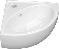 Раковина КЕРАМИН ЛАГО 55 УГЛОВОЙ белый глянец CDB00024896 арт-4810531139829 — фото 3, Раковины подвесные