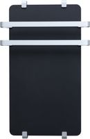 Полотенцесушитель электрический Allen Brau Infinity 80x44 с рейлингом 2.0 и креплением, серебро браш 00325622 — фото 1, Электрические полотенцесушители