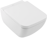 Сиденье для унитаза, Villeroy&Boch, Venticello, с крышкой, тип шарниров-SoftClose, Quick Release, материал шарниров-нержавеющая сталь, декор-без декора, цвет-альпийский белый арт-8M22S101 — фото 1, Сиденья для унитаза