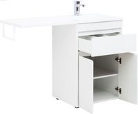 Тумба под раковину Aquanet Токио 58 белый (напольная, 1 ящик, 2 дверцы) арт-00237745 — фото 1, Тумбы под раковину