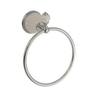 OLIVIA Кольцо, керамика белая, хром 17491 — фото 1, Полотенцедержатели