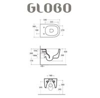 Унитаз GLOBO LALITA подвесной безободковый цвет белый арт-LTS02BI — фото 3, Подвесные унитазы