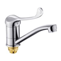 Смеситель для кухни с хирургической ручкой Сантаком stOMEGA 4479, хром — фото 1, Смесители для кухни