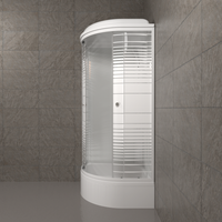 ДК Полосы 90*90 В (7 мест+сифон D50) арт-Щ0000061848 — фото 4, Душевые кабины