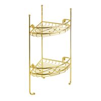 COMPLEMENTI Решетка угловая ажурная двойная, L21xP21xH53 см., золото 22938 — фото 1, Полки