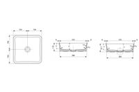 Раковина Ambassador Conrad (388*388*115) БЕЛАЯ арт-226T20002 — фото 3, Раковины накладные