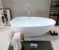 Ванна MIMI160 акриловая (1600x750x560) отдельностоящая, белая, со сливом-переливом Ceruttispa CT11288 — фото 2, Акриловые ванны