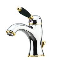Смеситель для раковины Fiore IMPERIAL BLACK , хром/золото арт-89CO5221 — фото 1, Смесители для раковины