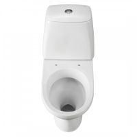 Унитаз-компакт "Соната" (комфорт) косой выпуск, с 2-режимной кнопочной арматурой и сиденьем SC 1P2062S0000BF — фото 5, Напольные унитазы