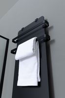 Полотенцесушитель электрический Allen Brau Infinity 120x44 с рейлингом 2.0 и креплением, черный матовый 00325638 — фото 7, Электрические полотенцесушители