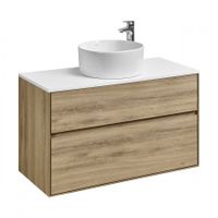 Столешница ЛИБЕРТИ 100. белый глянец 1A281103LY010 — фото 3, Столешницы под раковину