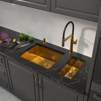 Товар: Кухонная мойка Reflexion Iseo RX2250GD брашированное золото - фото 22 Кухонная мойка Reflexion Iseo RX2250GD брашированное золото — фото 22, Кухонные мойки