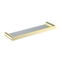 Полка стеклянная Timo Saona золото матовое арт-13072/17 — фото 1, Полки для ванной и душа