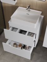 Orange Line Li-60TuwMDF+B04-500W тумба с раковиной подвесная 60 см, белый Li-60TuwMDF+B04-500W — фото 6, Тумбы с раковиной