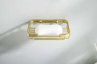 AQ4946BG мыльница решетка, шлиф. золото — фото 2, Мыльницы