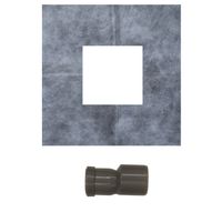 Трап для душа AZARIO 150х150 металлический, поворотный сифон 360°, перфорированная решетка, горизонтальный выпуск арт-AZZ3150 — фото 4, Трапы для душа