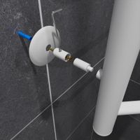 Полотенцесушитель электрический ВИД 6 с полкой 810х500 правый, скр.монтаж, СНШ, белый матовый(RAL 9016), (Ferrum), Маргроид арт-06-8050-1051-9016R — фото 4, Электрические полотенцесушители