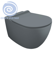 Унитаз SIMAS VIGNONI подвесной безободковый с вихревым смывом цвет цемент матовый VI18VERT/F85.CM — фото 1, Подвесные унитазы