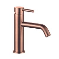 AQM 6210GG Siena Смеситель для раковины однорычажный 82мм, медь шлифованная арт-AQM6210BC — фото 1, Смесители для раковины