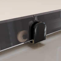 Душевой уголок RGW CL-34B 100x100, квадратный, профиль черный, стекло прозрачное, арт-32093400-14 — фото 6, Квадратные душевые уголки